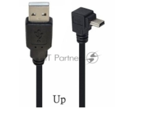 Кабель USB  Type A на Mini USB угол вверх  1,5 м