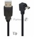 Кабель USB  Type A на Mini USB угол вверх  1,5 м