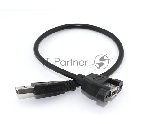 Кабель USB 2.0 для монтажа на корпус 30 см