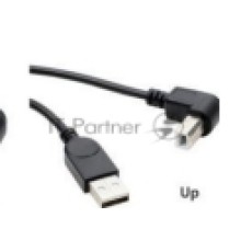 Кабель USB  2.0 на  USB-B угол вверх 0,5 м