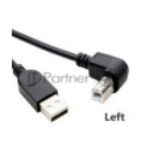 Кабель USB  2.0 на  USB-B угол влево 5 м