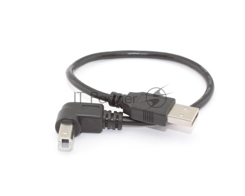 Кабель USB  2.0 на  USB-B угол вниз 0,3 м