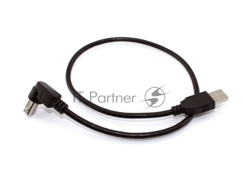 Кабель USB  2.0 на  USB-B угол вниз 0,5 м