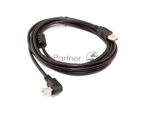 Кабель USB  2.0 на  USB-B угол вниз 3 м