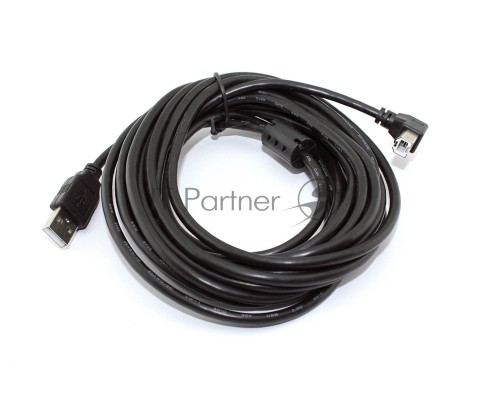 Кабель USB  2.0 на  USB-B угол вниз 5 м