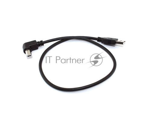 Кабель USB  2.0 на  USB-B угол вправо 0,5 м