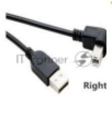 Кабель USB  2.0 на  USB-B угол вправо 5 м
