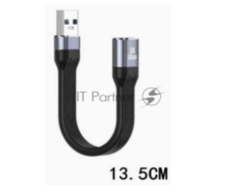 Кабель USB 3.0 папа-мама 13,5 см