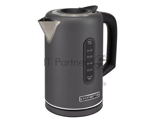 Чайник электрический Polaris PWK 1729CA Water Way Pro 1.7л. 2200Вт серый корпус: металл/пластик