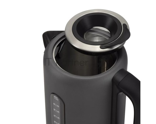 Чайник электрический Polaris PWK 1729CA Water Way Pro 1.7л. 2200Вт серый корпус: металл/пластик