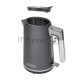 Чайник электрический Polaris PWK 1746CA Water Way Pro 1.7л. 2200Вт серый корпус: металл