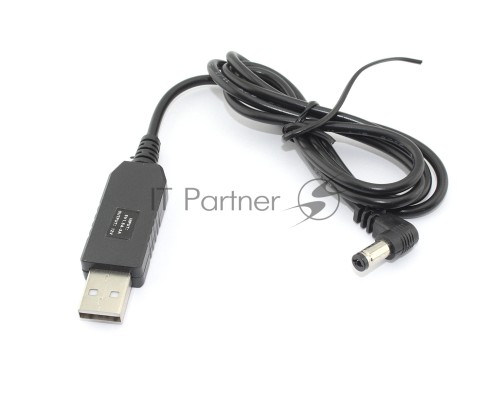 Кабель для зарядки USB-5.5*2.1*11 mm, 1m черный