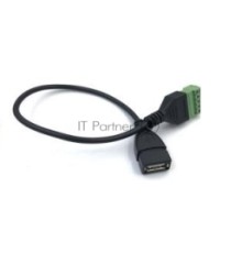 Кабель со сборным  разъемом USB тип А мама