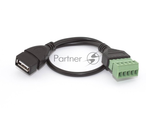 Кабель со сборным  разъемом USB тип А мама