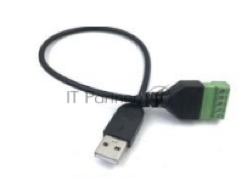 Кабель со сборным  разъемом USB тип А папа