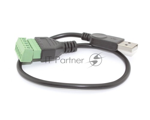 Кабель со сборным  разъемом USB тип А папа