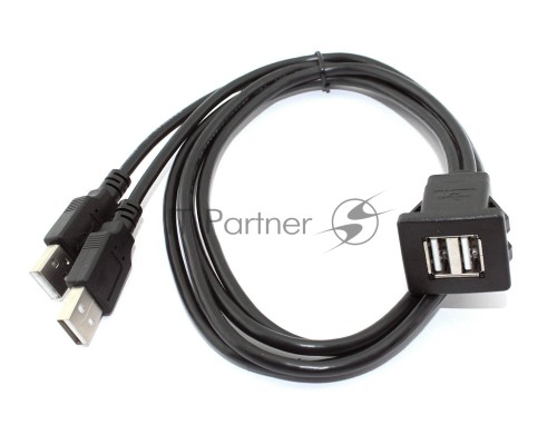 Кабель с разъемами USB 2.0  2 мама для монтажа - 2 папа 1 м