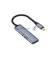 Кабель Type-C на USB 3.1 + USB 2.0 + Type C + PD