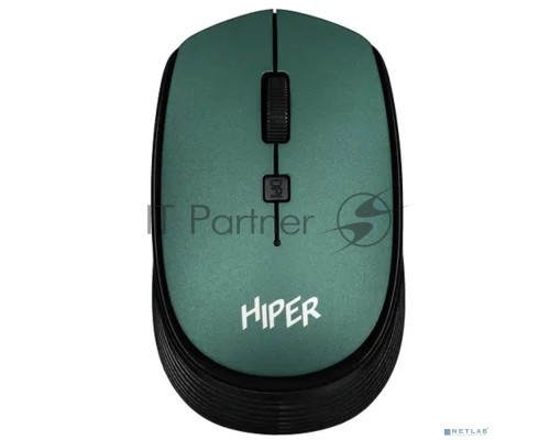 Мышь беспроводная HIPER HOMW-084 зеленый, 1600 dpi, радиоканал, USB, кнопки - 4