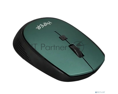 Мышь беспроводная HIPER HOMW-084 зеленый, 1600 dpi, радиоканал, USB, кнопки - 4