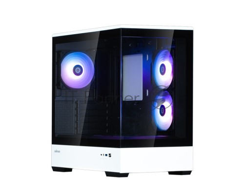 Компьютерный корпус ZALMAN P30 BW, MATX, BLACK/WHITE, WINDOW, 2x3.5