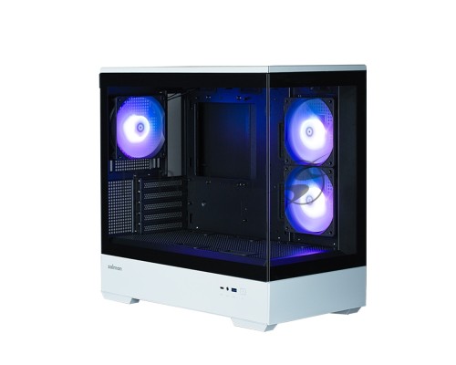 Компьютерный корпус ZALMAN P30 BW, MATX, BLACK/WHITE, WINDOW, 2x3.5
