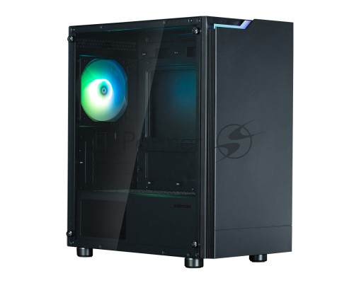 Компьютерный корпус ZALMAN T4 PLUS, MATX, BLACK, WINDOW, 1 x Combo (3.5'' or 2.5''), 1x3.5'', 2x2.5