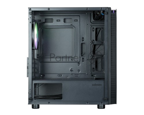 Компьютерный корпус ZALMAN T4 PLUS, MATX, BLACK, WINDOW, 1 x Combo (3.5'' or 2.5''), 1x3.5'', 2x2.5