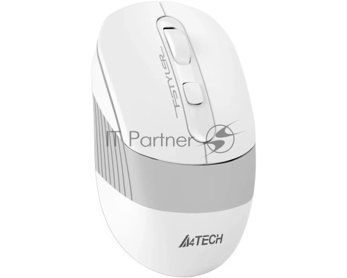 Мышь беспроводная A4Tech Fstyler FB10CS белый/серый, 2000 dpi, радиоканал, Bluetooth, USB, кнопки - 4