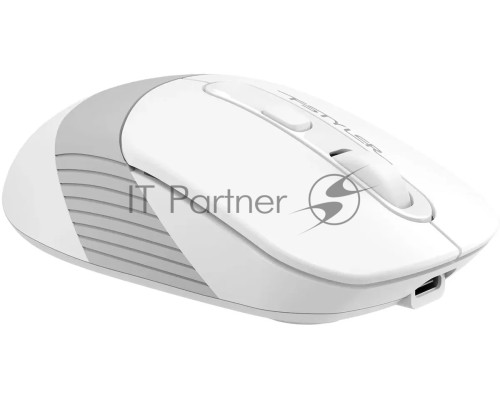 Мышь беспроводная A4Tech Fstyler FB10CS белый/серый, 2000 dpi, радиоканал, Bluetooth, USB, кнопки - 4