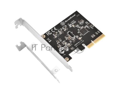 Контроллер Silverstone G56ECU070000010 SuperSpeed USB 20Gbps / internal USB-C Key-A 3.2 Gen 2x2 PCIe expansion card Контроллер Silverstone G56ECU070000010 SuperSpeed USB 20Gbps / internal USB-C Key-A 3.2 Gen 2x2 PCIe expansion card