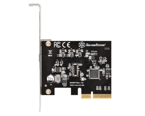 Контроллер Silverstone G56ECU070000010 SuperSpeed USB 20Gbps / internal USB-C Key-A 3.2 Gen 2x2 PCIe expansion card Контроллер Silverstone G56ECU070000010 SuperSpeed USB 20Gbps / internal USB-C Key-A 3.2 Gen 2x2 PCIe expansion card