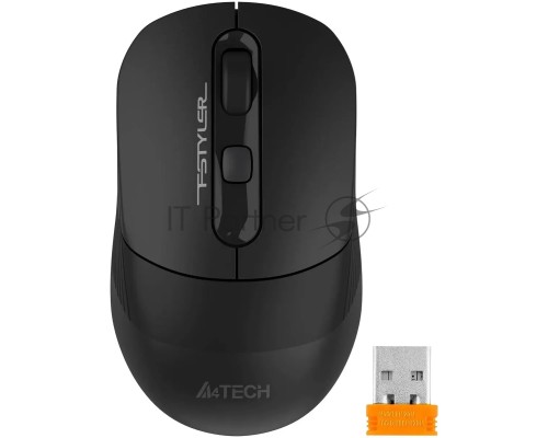 Мышь беспроводная A4Tech Fstyler FB10CS черный, 2000 dpi, радиоканал, Bluetooth, USB, кнопки - 4
