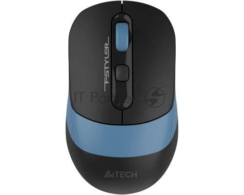 Мышь беспроводная A4Tech Fstyler FB10CS черный/синий, 2000 dpi, радиоканал, Bluetooth, USB, кнопки - 4