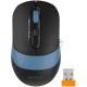 Мышь беспроводная A4Tech Fstyler FB10CS черный/синий, 2000 dpi, радиоканал, Bluetooth, USB, кнопки - 4