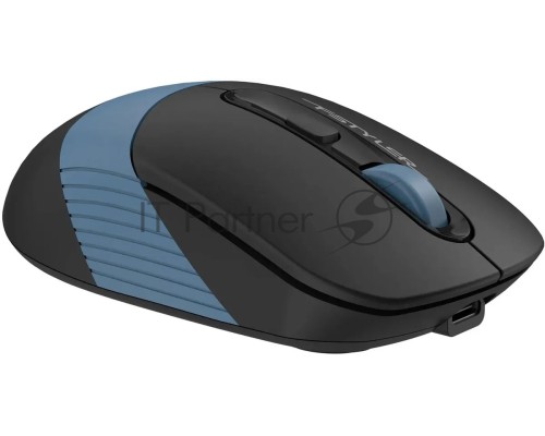 Мышь беспроводная A4Tech Fstyler FB10CS черный/синий, 2000 dpi, радиоканал, Bluetooth, USB, кнопки - 4