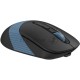 Мышь беспроводная A4Tech Fstyler FB10CS черный/синий, 2000 dpi, радиоканал, Bluetooth, USB, кнопки - 4