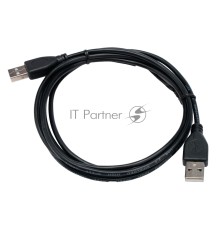 Кабель USB2.0 Cablexpert CC-USB2-AMAM-1.8M, AM/AM, экран, 28/26AWG, медь, Pro, 1.8м, черный, пакет
