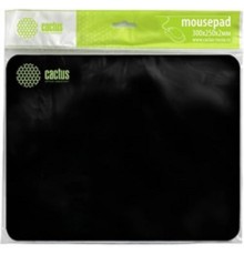 Коврик для мыши Cactus Black 300x250x2мм (CS-MPC-P01M)