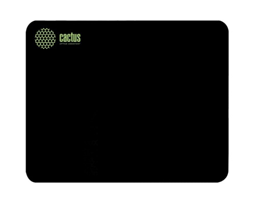 [Кактус коврики] Коврик для мыши Cactus Black 220x180x2мм (CS-MPC-P01XS)