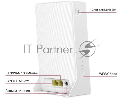 Двухдиапазонный гигабитный роутер Mercusys MB230-4G Wi-Fi AC1200 с поддержкой 4G+ категории 6