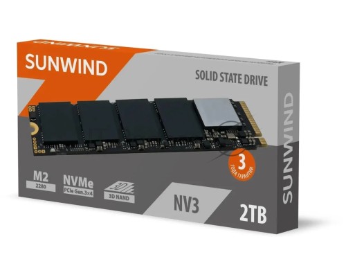 Накопитель SSD SunWind PCIe 3.0 x4 2TB SWSSD002TN3 NV3 M.2 2280