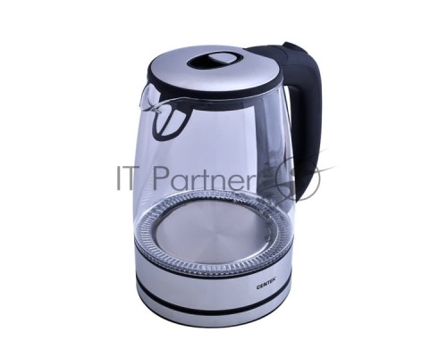 Чайник Centek CT-0030 стекло 1.7л, 2200Вт, внутр. LED подсветка,защита от вкл б/воды