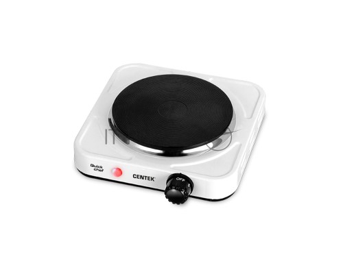 Электрическая плитка Centek CT-1506 (белый) 1конф ЧУГУН 155мм, 1000Вт, индикатор работы