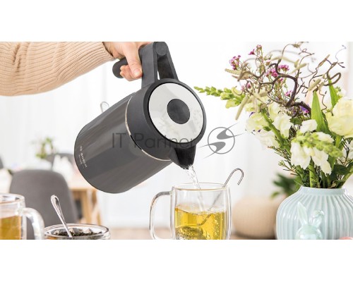 Чайник Bosch TWK5P475 Цвет: графитовый, 2400 Ватт, скрытый нагр.элемент, 1.7 л