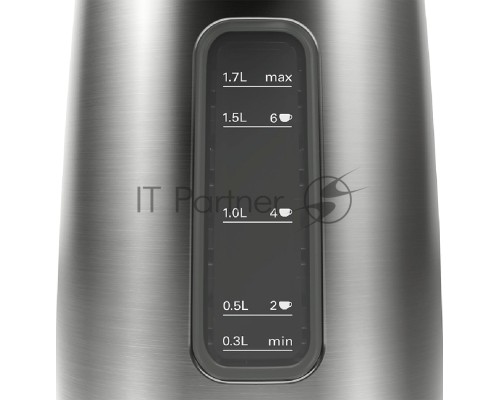 Чайник Bosch TWK5P475 Цвет: графитовый, 2400 Ватт, скрытый нагр.элемент, 1.7 л