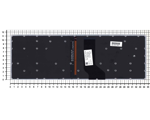 Клавиатура для ноутбука Acer Aspire VN7-593G черная с красной подсветкой