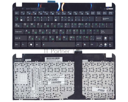 Клавиатура для ноутбука Asus Eee PC 1015 черная с рамкой