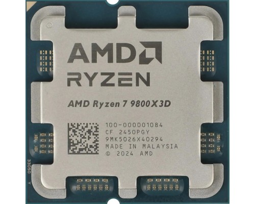 [Процессор] CPU AMD Ryzen 7 9800X3D OEM (100-000001084){Granite Ridge, 4nm, C8/T16, Base 4,7GHz, Turbo 5,2GHz, GPU Radeon Graphics, L3 96Mb, TDP 120W, SAM5}