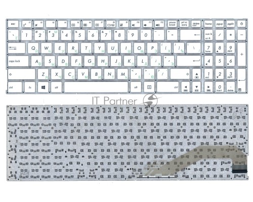 Клавиатура для ноутбука Asus X540 X540L X540LA X540CA X540SA белая